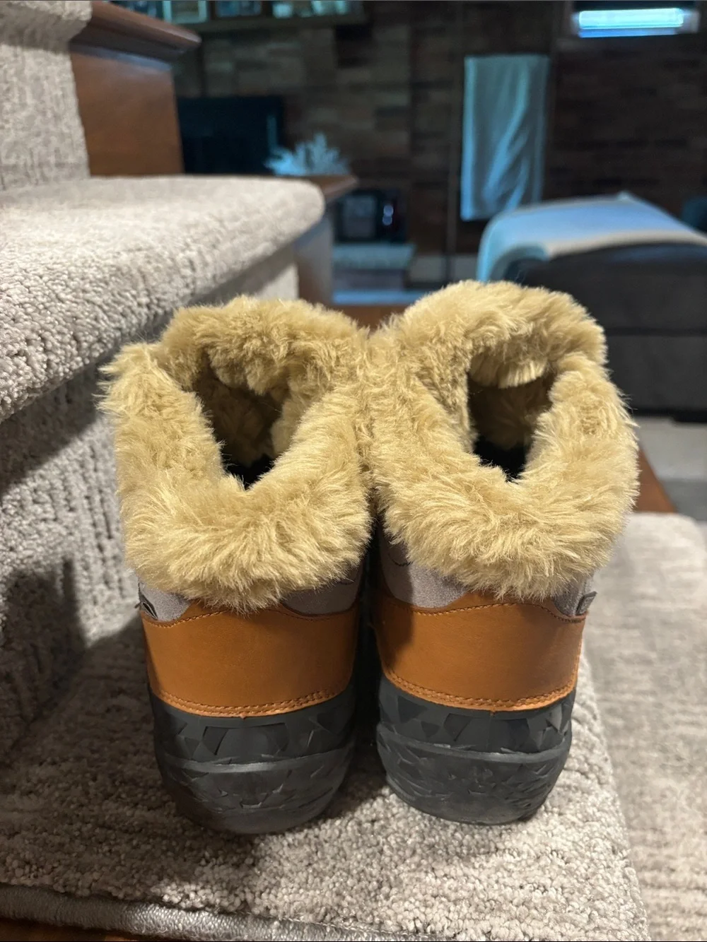Merrell Brown and Gray Winter Hiking Boots size 9.5